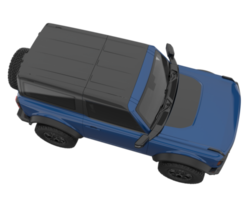 suv réaliste isolé sur fond transparent. rendu 3d - illustration png