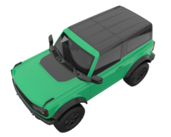 realistisk sUV isolerat på transparent bakgrund. 3d tolkning - illustration png