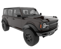Realistic SUV isolated on transparent background. 3d rendering - illustration png