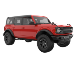 Realistic SUV isolated on transparent background. 3d rendering - illustration png