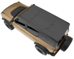 Realistic SUV isolated on transparent background. 3d rendering - illustration png