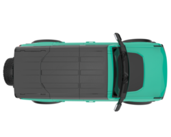 Realistic SUV isolated on transparent background. 3d rendering - illustration png