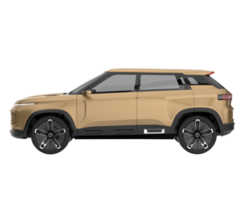 Realistic SUV isolated on transparent background. 3d rendering - illustration png