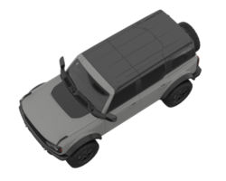 Realistic SUV isolated on transparent background. 3d rendering - illustration png