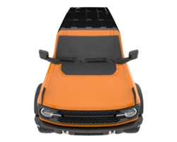 Realistic SUV isolated on transparent background. 3d rendering - illustration png