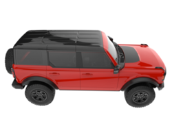 realistisk sUV isolerat på transparent bakgrund. 3d tolkning - illustration png