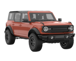 Realistic SUV isolated on transparent background. 3d rendering - illustration png