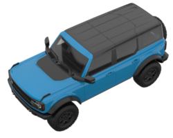 realistisk sUV isolerat på transparent bakgrund. 3d tolkning - illustration png