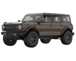 Realistic SUV isolated on transparent background. 3d rendering - illustration png