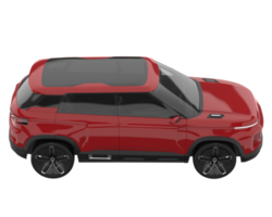 Realistic SUV isolated on transparent background. 3d rendering - illustration png