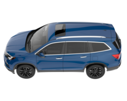Realistic SUV isolated on transparent background. 3d rendering - illustration png