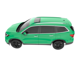 realistischer suv isoliert auf transparentem hintergrund. 3D-Rendering - Abbildung png