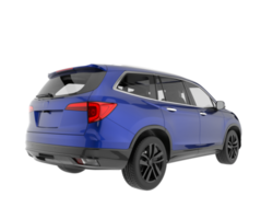 Realistic SUV isolated on transparent background. 3d rendering - illustration png