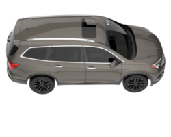 Realistic SUV isolated on transparent background. 3d rendering - illustration png