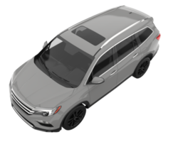 Realistic SUV isolated on transparent background. 3d rendering - illustration png