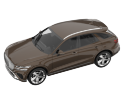 Realistic SUV isolated on transparent background. 3d rendering - illustration png