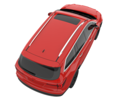 Realistic SUV isolated on transparent background. 3d rendering - illustration png