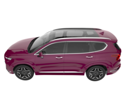 Realistic SUV isolated on transparent background. 3d rendering - illustration png