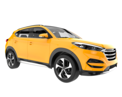 Realistic SUV isolated on transparent background. 3d rendering - illustration png
