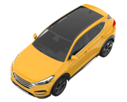 Realistic SUV isolated on transparent background. 3d rendering - illustration png