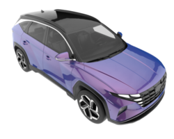 Realistic SUV isolated on transparent background. 3d rendering - illustration png