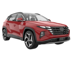 Realistic SUV isolated on transparent background. 3d rendering - illustration png