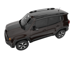 suv realista aislado sobre fondo transparente. Representación 3d - ilustración png