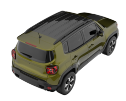 suv réaliste isolé sur fond transparent. rendu 3d - illustration png