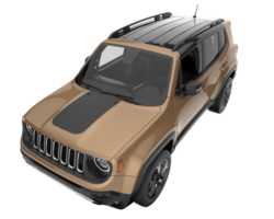 suv realista aislado sobre fondo transparente. Representación 3d - ilustración png