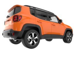 Realistic SUV isolated on transparent background. 3d rendering - illustration png