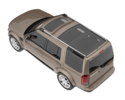 suv realista aislado sobre fondo transparente. Representación 3d - ilustración png