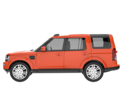 Realistic SUV isolated on transparent background. 3d rendering - illustration png