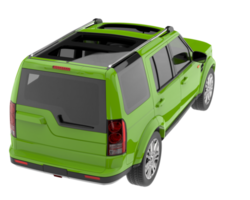 Realistic SUV isolated on transparent background. 3d rendering - illustration png