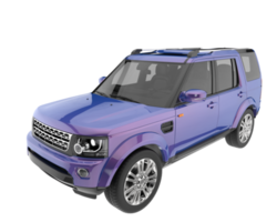 Realistic SUV isolated on transparent background. 3d rendering - illustration png