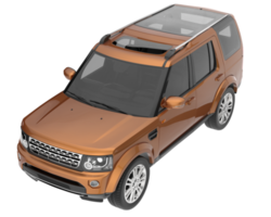 Realistic SUV isolated on transparent background. 3d rendering - illustration png