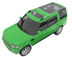 Realistic SUV isolated on transparent background. 3d rendering - illustration png