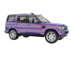 Realistic SUV isolated on transparent background. 3d rendering - illustration png