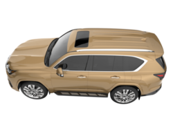 realistisk sUV isolerat på transparent bakgrund. 3d tolkning - illustration png