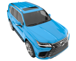 Realistic SUV isolated on transparent background. 3d rendering - illustration png