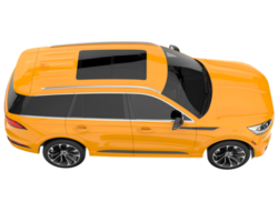 Realistic SUV isolated on transparent background. 3d rendering - illustration png