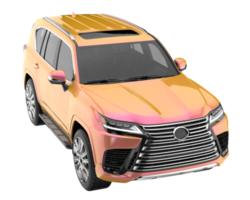 Realistic SUV isolated on transparent background. 3d rendering - illustration png