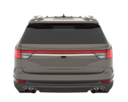 Realistic SUV isolated on transparent background. 3d rendering - illustration png