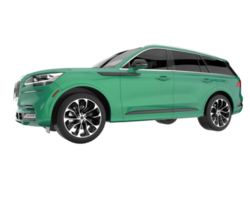 Realistic SUV isolated on transparent background. 3d rendering - illustration png