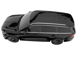 Realistic SUV isolated on transparent background. 3d rendering - illustration png