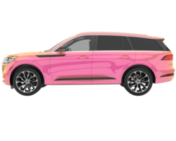 suv réaliste isolé sur fond transparent. rendu 3d - illustration png