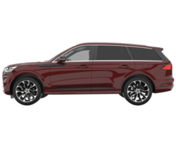 realistico suv isolato su trasparente sfondo. 3d interpretazione - illustrazione png