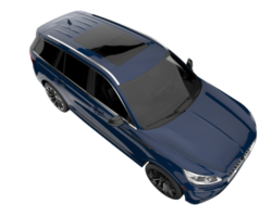 Realistic SUV isolated on transparent background. 3d rendering - illustration png