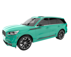 Realistic SUV isolated on transparent background. 3d rendering - illustration png