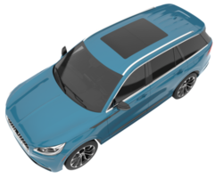 Realistic SUV isolated on transparent background. 3d rendering - illustration png