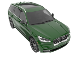 Realistic SUV isolated on transparent background. 3d rendering - illustration png